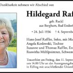 Hildegard-Raffler-Traueranzeige